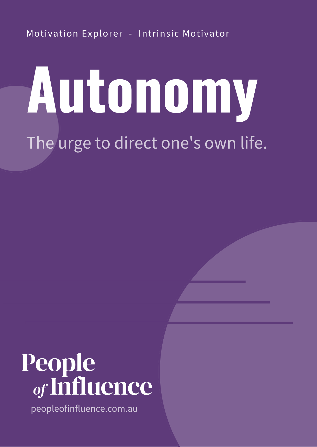 Autonomy category card back